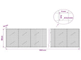 Gabion with 3.5 mm Wire and 5x5 cm Mesh 900x10x100 cm 3462060