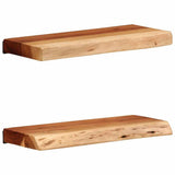 Wall Shelves 2 pcs 40x20x3.5 cm Solid Wood Acacia 373624
