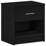 Bedside Cabinets 2 pcs with Drawer Black 39x28x41 cm 858752
