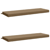 2-Piece Bench Cushions SOEST 2 pcs 100% Polyester Taupe 950351