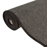 Carpet Runner Sisal Look Anthracite 50x200 cm 355776