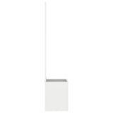 Garden Privacy Screen White 32 x 32 x 150 cm Cold-rolled steel 876414