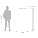 Fabric Wardrobe with Compartments and Rods 45x150x176 cm Black 240495
