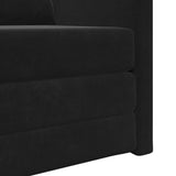 Sofa Bed Black 74 x 77 x 81 cm Velvet 4106614
