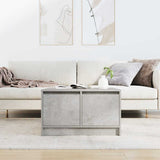 Coffee Table with Drawers Concrete Grey 70.5x70x40 cm 3328411