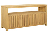 Garden Console Table with Storage Light Acacia 110 x 35 x 75 cm 42026801