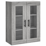Highboard Grey Sonoma 69.5x34x180 cm Engineered Wood 3198687