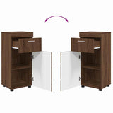 Bathroom Furniture Set TULUM 3 pcs Brown Oak 60 x 34 x 63 cm 3398031