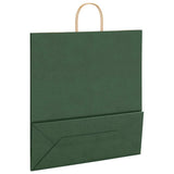 Paper Bags 250 pcs with Handles Green 45x17x48 cm 4101737