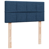 Box Spring Bed with Mattress Blue 90x200 cm Fabric 3285777