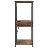 Bedside Cabinet Smoked Oak 41 x 31 x 76 cm Engineered Wood 859547