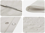 Tarpaulin with Eyelets White 8 x 12 m 180 gsm PE 42039414