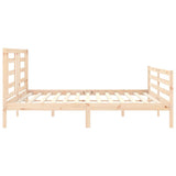 Bed Frame without Mattress 200x200 cm Solid Wood 3194721