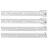 Drawer Slide 87 pcs White Steel 864649