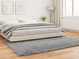 Faux Sheepskin Rug TAFALLA Grey 140 x 200 cm Polyester 42021527