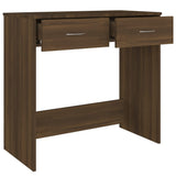 Desk Brown Oak 80x40x75 cm Engineered Wood 815476