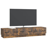 TV Cabinet Smoked Oak 147 x 34.5 x 27 cm Engineered Wood 895400
