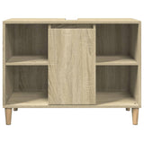 Bathroom Cabinet Sonoma Oak 80x33x60 cm Engineered Wood 857131