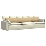 Sofa Pillows 2 pcs Grey Green 200 x 40 cm Corduroy Fabric 42013907