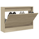 Shoe Cabinet Sonoma Oak 80x21x57 cm Engineered Wood 839912
