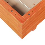 Garden Planter Wax Brown 60x60x26.5 cm Solid Wood Pine 847300