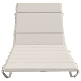 Sunlounger Cushion GEMERT 100% Polyester White 200 x 80 x 3 cm 948561
