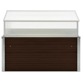 Greenhouse Brown 100x100x85 cm Galvanised Steel 45711