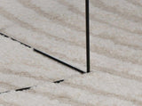 Indoor Rug GALATI Cream 120 x 120 cm Polyester 42022798