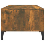ZNTS Coffee Table Smoked Oak 90x50x36.5 cm Engineered Wood 821073