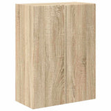 TV Wall Cabinet Sonoma Oak 59.5 x 31 x 80 cm Engineered Wood 892361