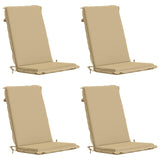 High Back Chair Cushion GEMERT 4 pcs 100% Polyester Beige 945901