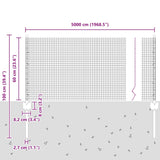 Fence and Post Green 0.6 x 50 m Steel 3336507