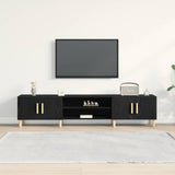 TV Cabinet Black Oak 180 x 31.5 x 40 cm Engineered Wood 862817