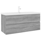 Sink Cabinet with Built-in Basin Grey Sonoma Engineered Wood 3152889