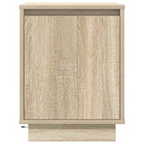 Bedside Cabinets with LED Lights 2 pcs Sonoma Oak 38x34x50 cm 861270