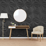 Wall Panels 48 pcs Black 50x50 cm XPS 12 m Star 356936
