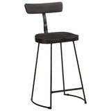 Bar Stools 2 pcs Black 49x43x88 cm Solid Wood Mango 4013516