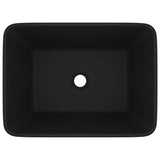 Luxury Wash Basin Matt Black 41x30x12 cm Ceramic 147052