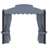 Gazebo with Curtains 3x4 m Anthracite Steel 48056