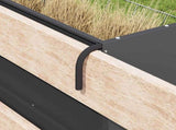 Hanging Hay Feeder Black 61 x 33 x 66 cm Cold-Rolled Steel 874633