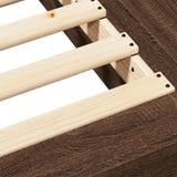 Bed Frame without Mattress Brown Oak 90x190 cm Single 3281244