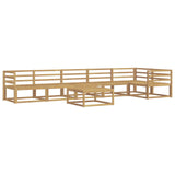 Outdoor Sofa Set 7 pcs White 79 x 79 x 37 cm Solid Acacia Wood 3386533