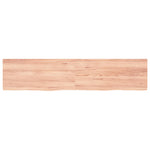 ZNTS Wall Shelf Light Brown 180x40x cm Treated Solid Wood Oak 363718