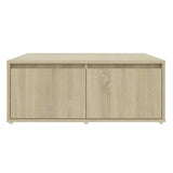 Coffee Table Sonoma oak Engineered wood 80x80x31 cm Coffee Table 806879