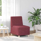 Modular Sofa Unit Armless 2 pcs Red 55 x 74 x 82 cm Fabric 3399751