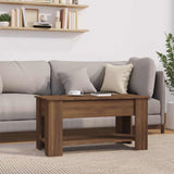 Coffee Table Brown Oak 101x49x52 cm Engineered Wood 819274
