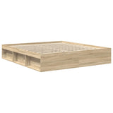Bed Frame without Mattress Sonoma Oak 180x200 cm Super King Super King Size 3203882