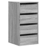 Corner Chest of Drawers Grey Sonoma 40x41x76 cm Engineered Wood 852866