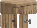 2 Piece Bathroom Cabinet Set EDE Artisan Oak Engineered Wood 3417584