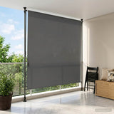 Outdoor Roller Blind Light Grey 100 x 270 cm 42037133